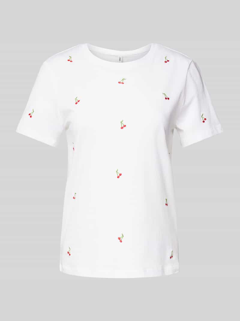 Only Shirt met korte mouwen ONLKETTY LIFE S/S O-NECK TOP JRS NOOS