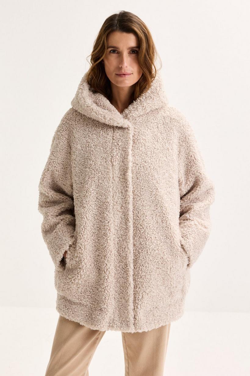 Améline Korte Teddyjas Met Kap