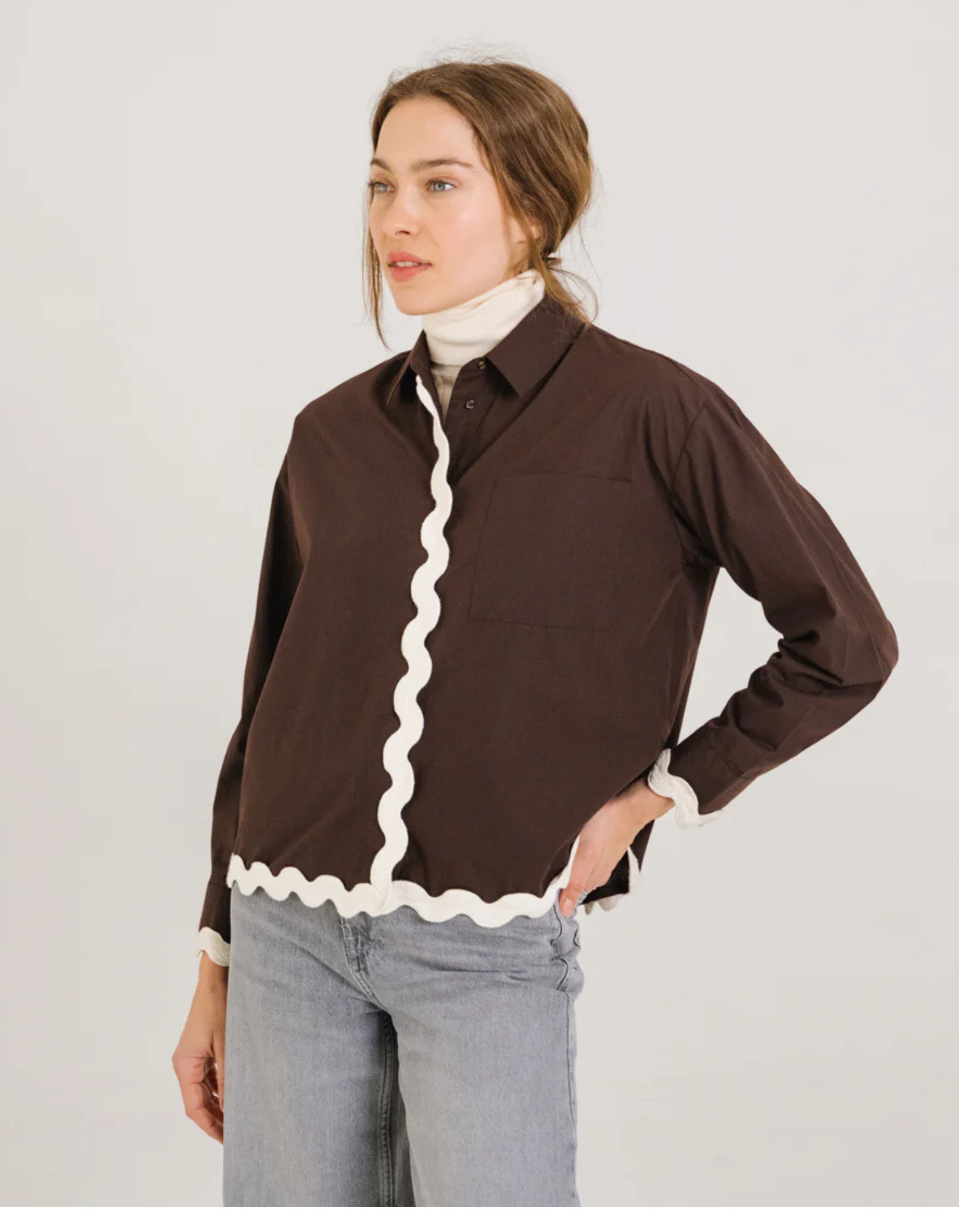 Sacrécoeur Marron blouses andree