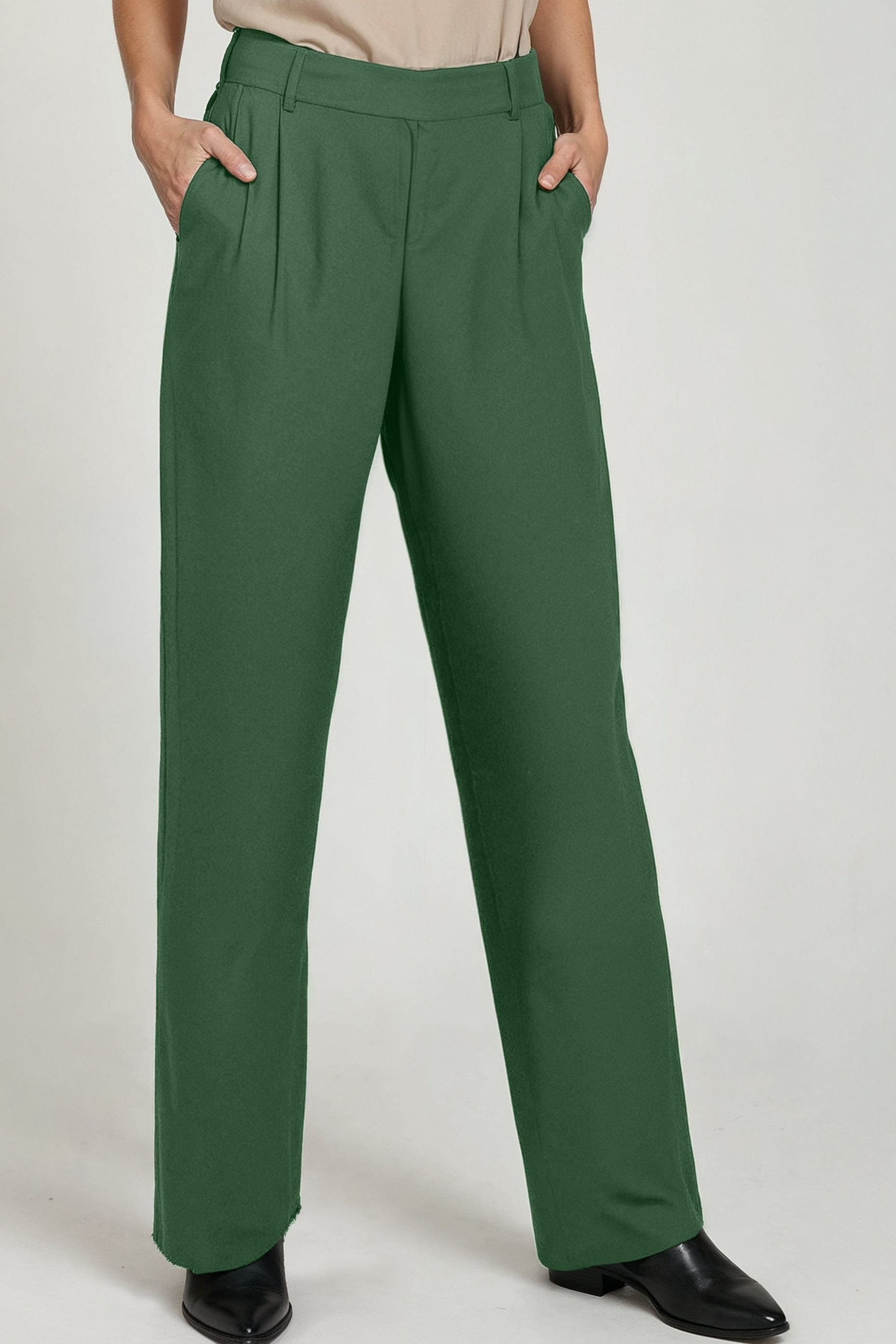Neu Nomads Damen vegan Hose Garbo Dobby Krepp Moos