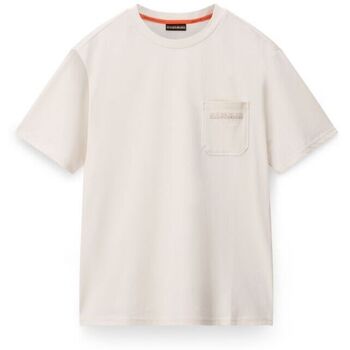 Napapijri T-shirt Korte Mouw  S-FANES NP0A88SE-N1J1 BEIGE DIMITY