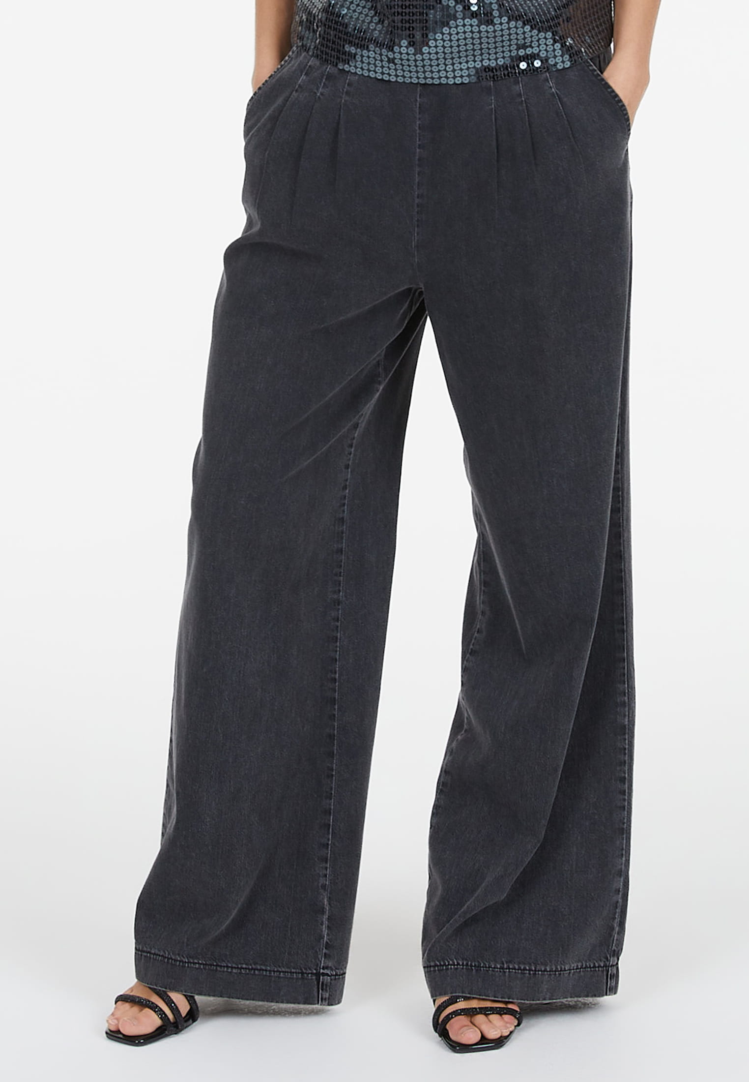 MARC AUREL Pyjamahose in Jeansoptik