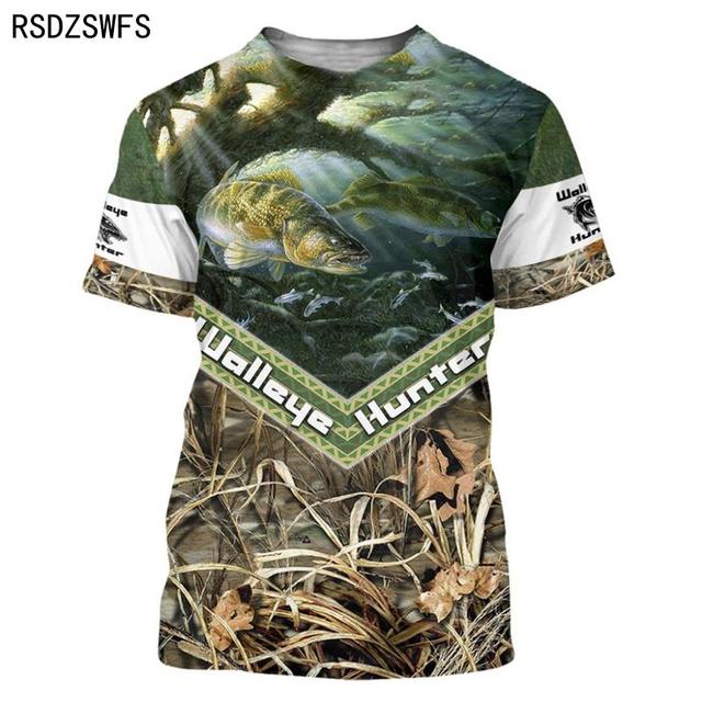 ETST 03 Mode 3D Karpervissen Mannen Vrouwen Zomer T-shirt Straat Trendy Alle Match O-hals Korte Mouw Oversized Mannelijke T-shirt mannen Kleding XL