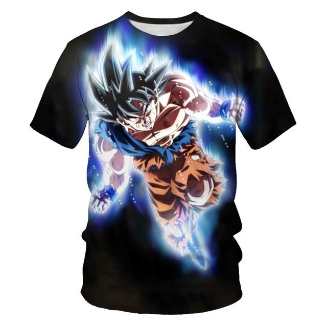 Baibao QIQI Zomer Mode Nieuwe Super Lichtgevende 3D Afdrukken Patroon Heren Jongens Korte Mouw Trend Casual T-shirt Kleding XXS-6XL XXL