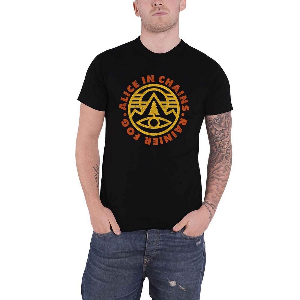 Alice In Chains Unisex volwassen embleem T-shirt S zwart