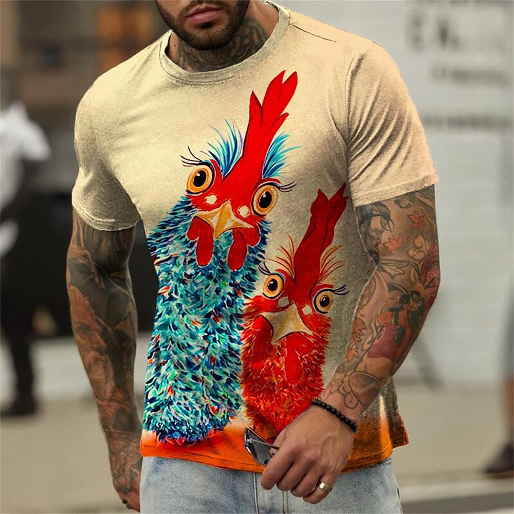 ETST WENDY 005 2024 T-shirts Draak 3d Afdrukken Retro Mode Mannen T-shirt Zomer Korte Mouwen Casual Straat T-shirt Top Tee herenkleding 2XL