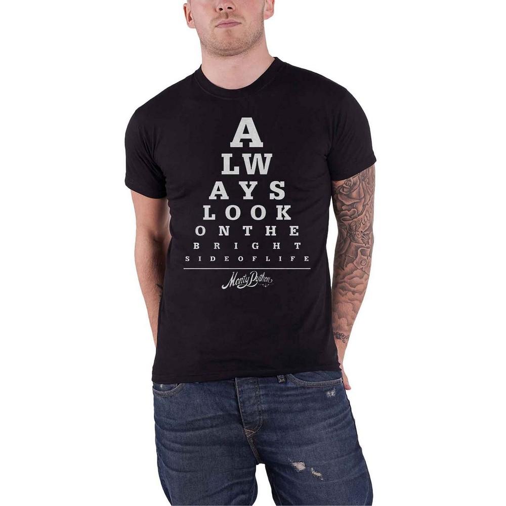 Pertemba FR - Apparel Monty Python Unisex volwassen Bright Side Eye Test T-shirt L zwart