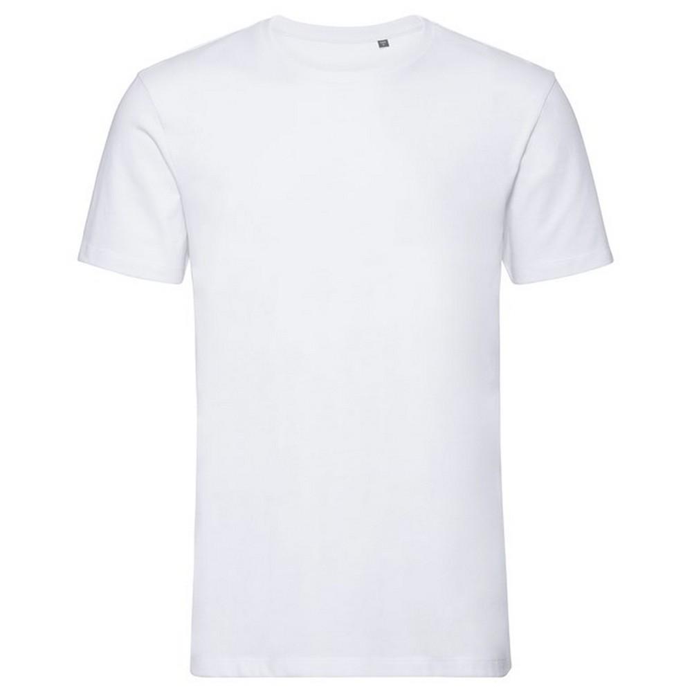 Russell Authentiek biologisch T-shirt voor heren L wit