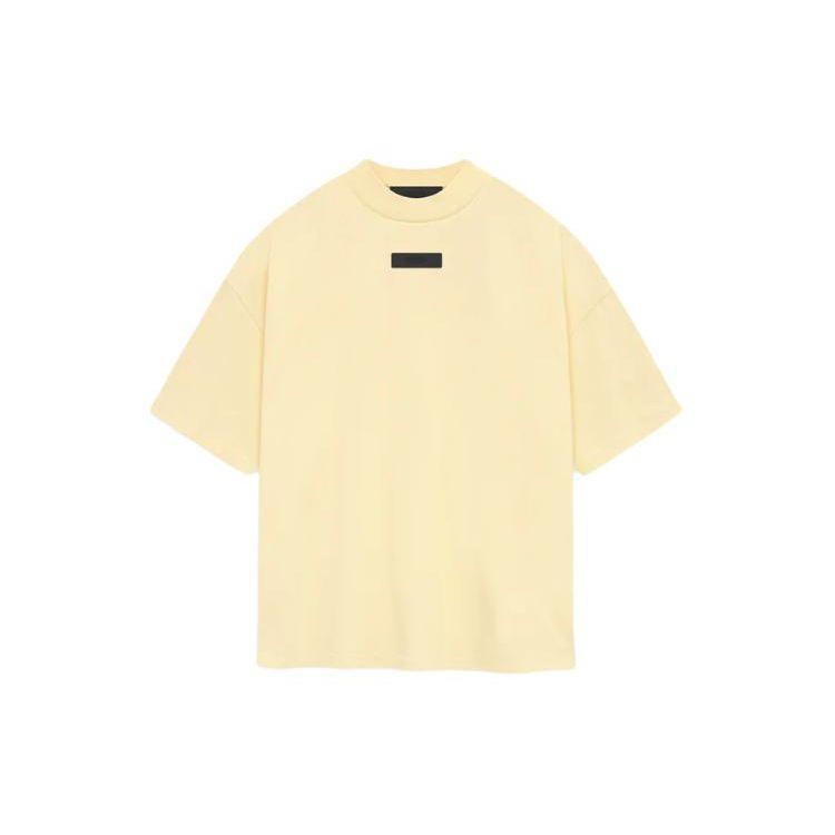 Fear of God Essentials korte mouw T-shirt Garden Yellow heren tops 125SP244191F L