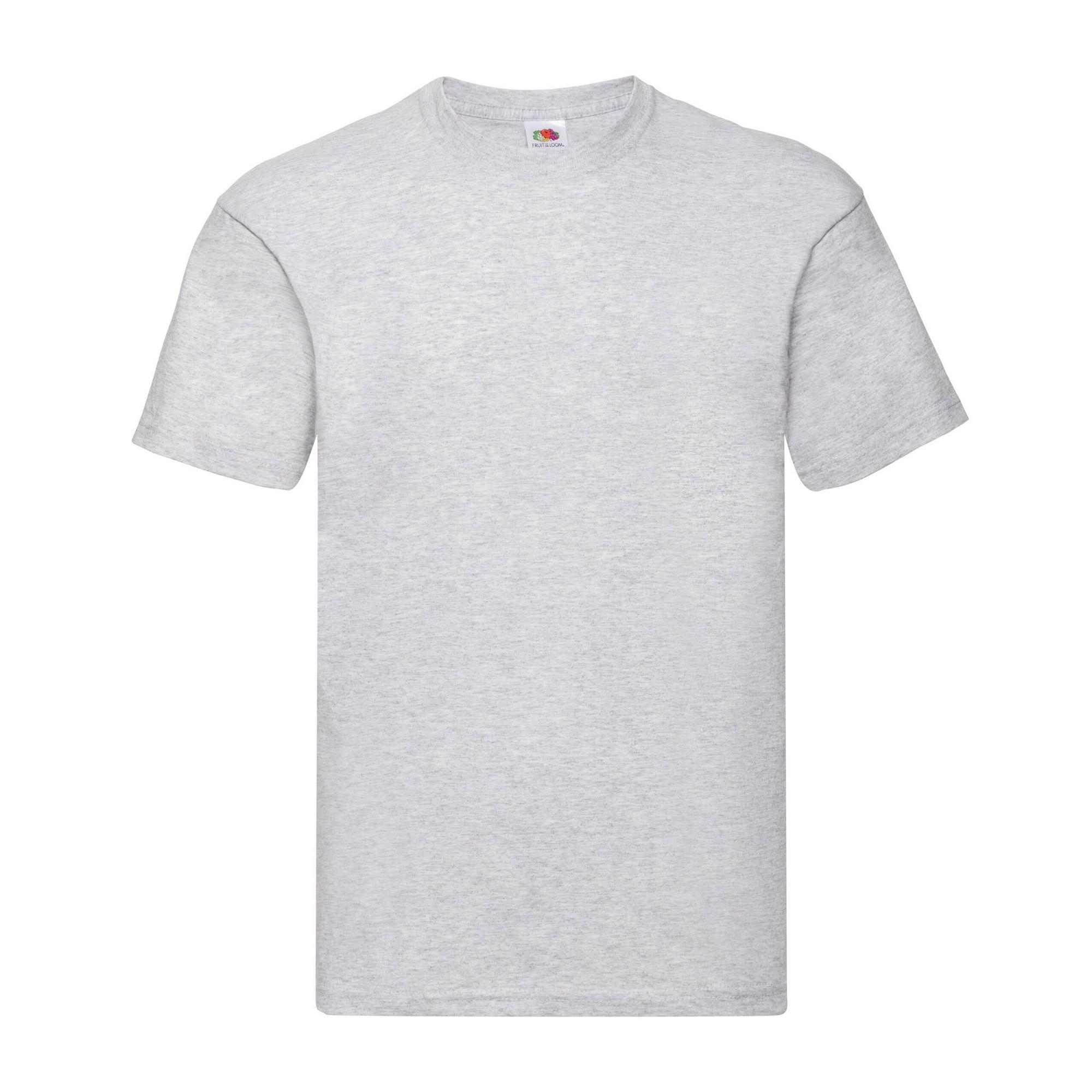 Fruit Of The Loom Mens Original Heather T-Shirt XXL grijs