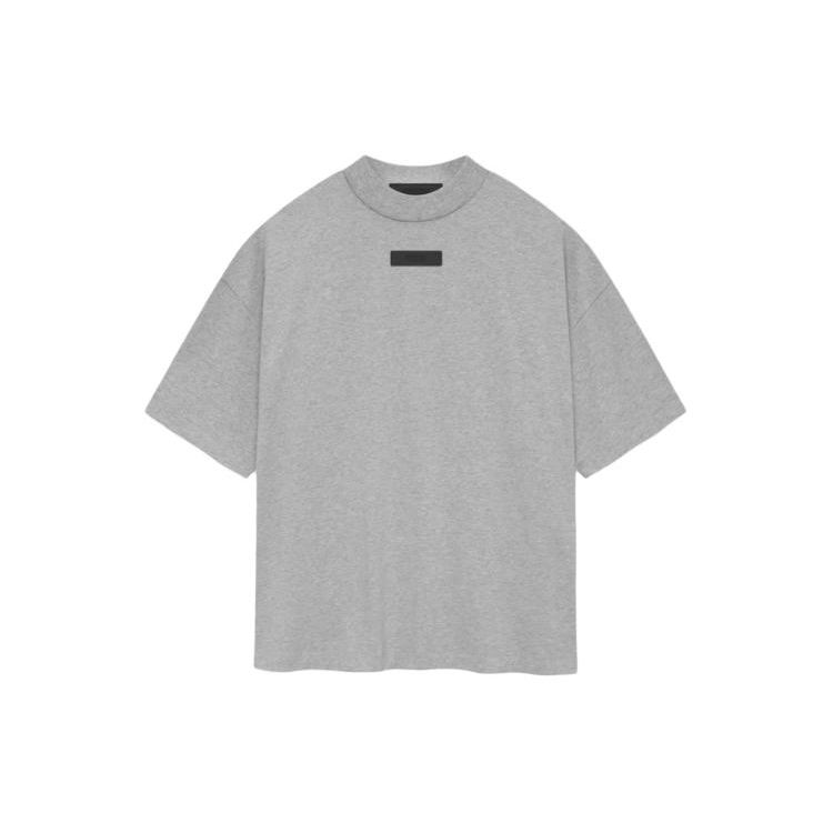 Fear of God Essentials Crewneck T-shirt II Licht Heather Grey Heren Tops 125SP244196F L