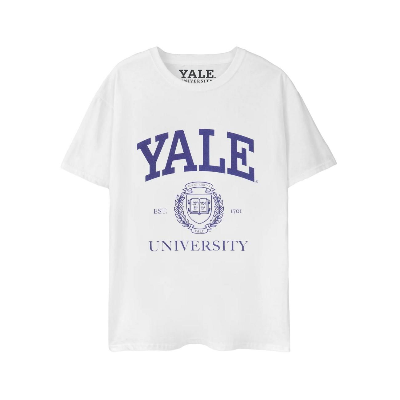 Pertemba FR - Apparel Yale unisex T-shirt met korte mouwen en logo voor volwassenen L wit