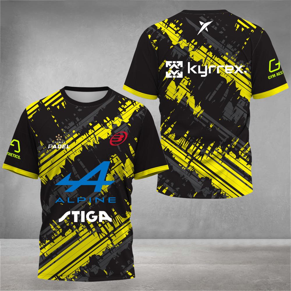 Etst 003 Mode Kleurrijke Bedrukte Tennis T-shirt Heren Zomer Heren Padel Kleding Hoge Kwaliteit Outdoor Badminton Hardlopen Sport T-shirts M
