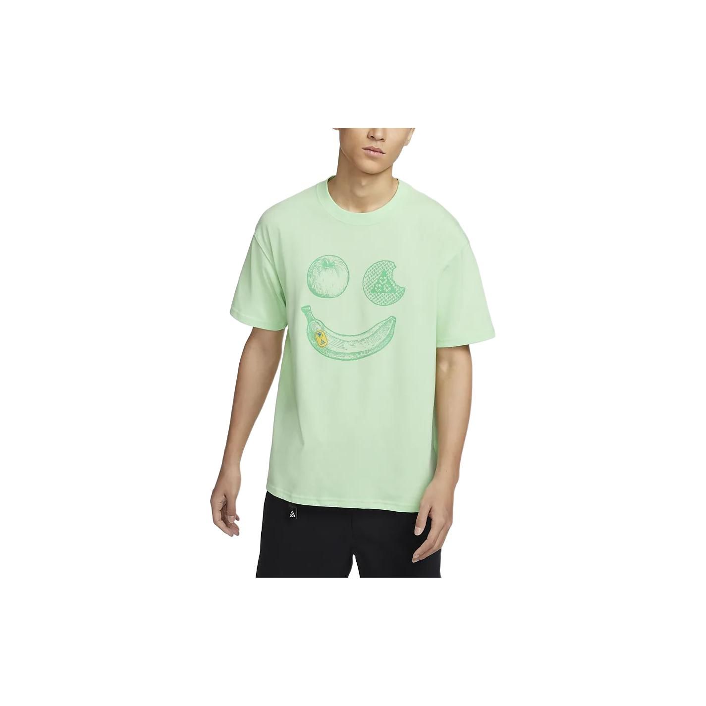 Nike ACG Series Hike Snacks Sneldrogend Casual Ronde Hals Korte Mouw T-shirt Heren Tops Steam-Green FZ7206-376 L