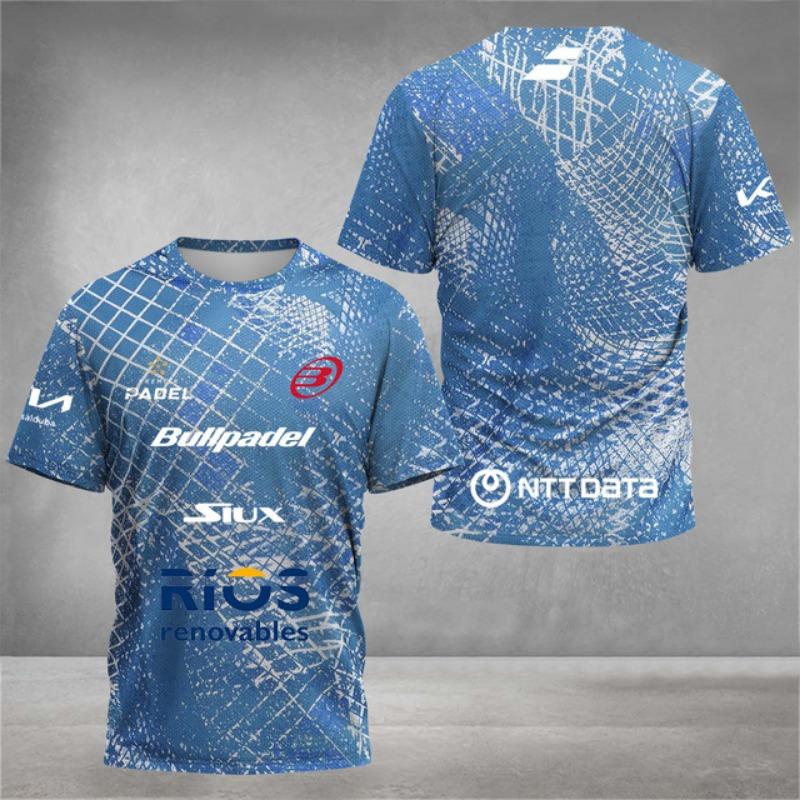 ETST 03 Snel drogende ademende padel tennis fans T-shirt heren tennis training korte mouwen kleding zomer 3D print o-hals T-shirts top L