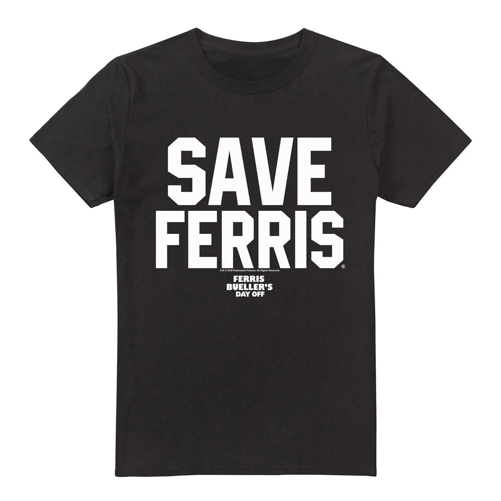 Pertemba FR - Apparel Ferris Bueller's Day Off Heren Save Ferris T-shirt 5XL zwart