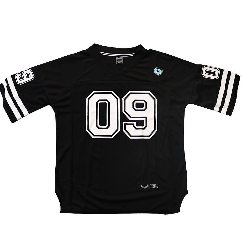 VantaGoods Zomer heren losse snel drogende basketbal T-shirt Extra Extra Extra Large zwart