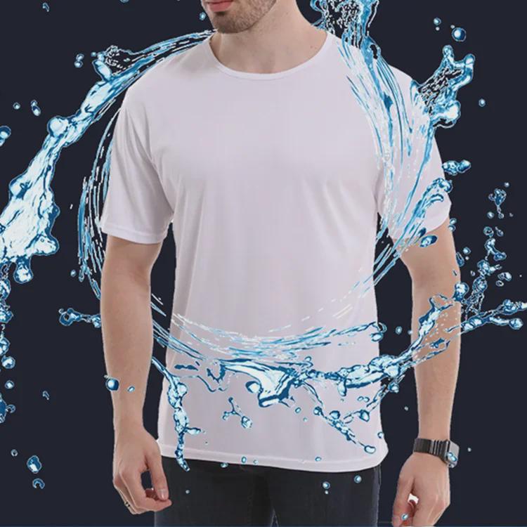 VantaGoods Heren Zwart Nano-Tech Sneldrogend Waterdicht Ademend Sport T-shirt met Korte Mouwen M