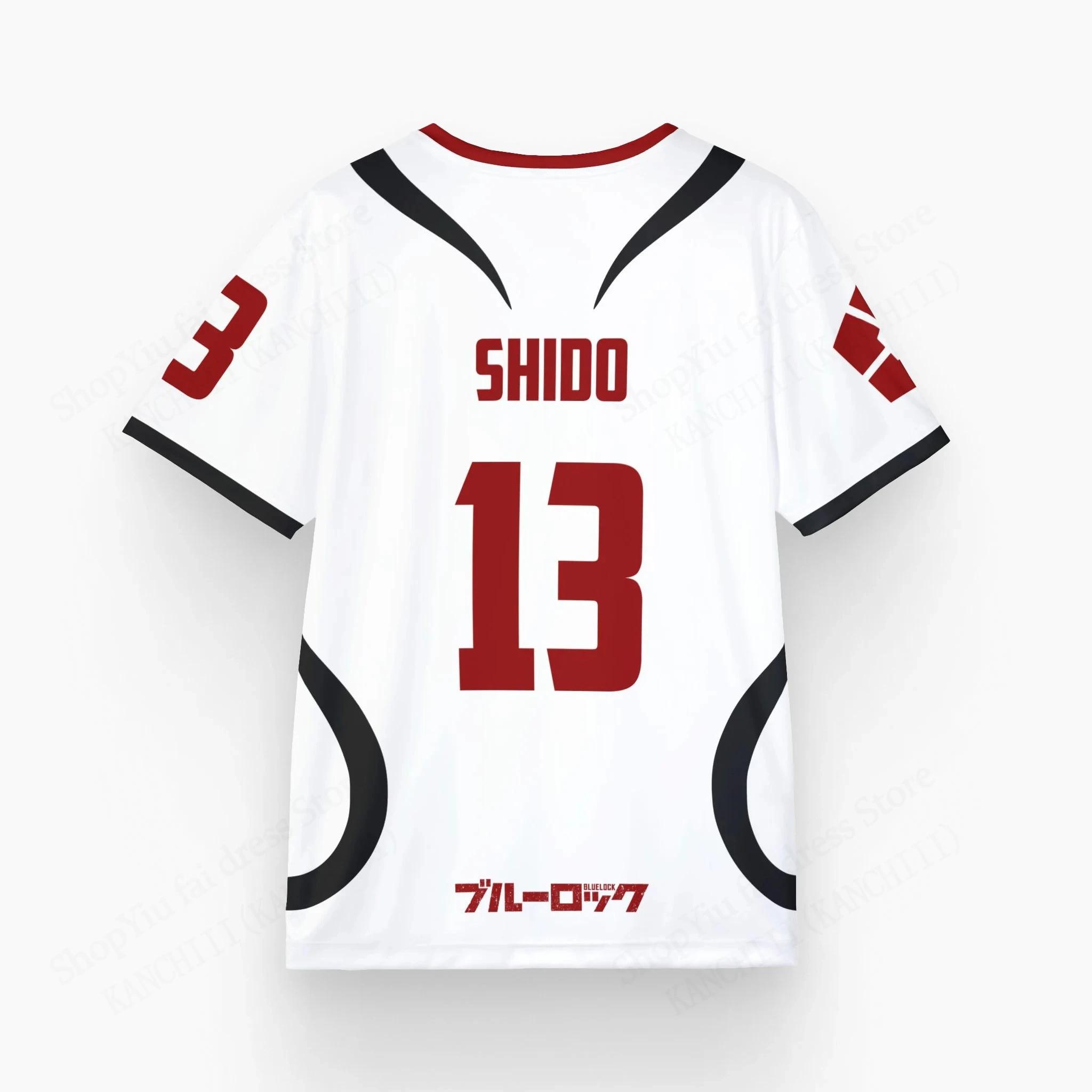 ETST35 Anime Jersey Blue Lock Sae Itoshi Cosplay 3D Geprint T-shirt Heren Dames Mode Sport Kinderen Korte Mouw T-shirts Tops S
