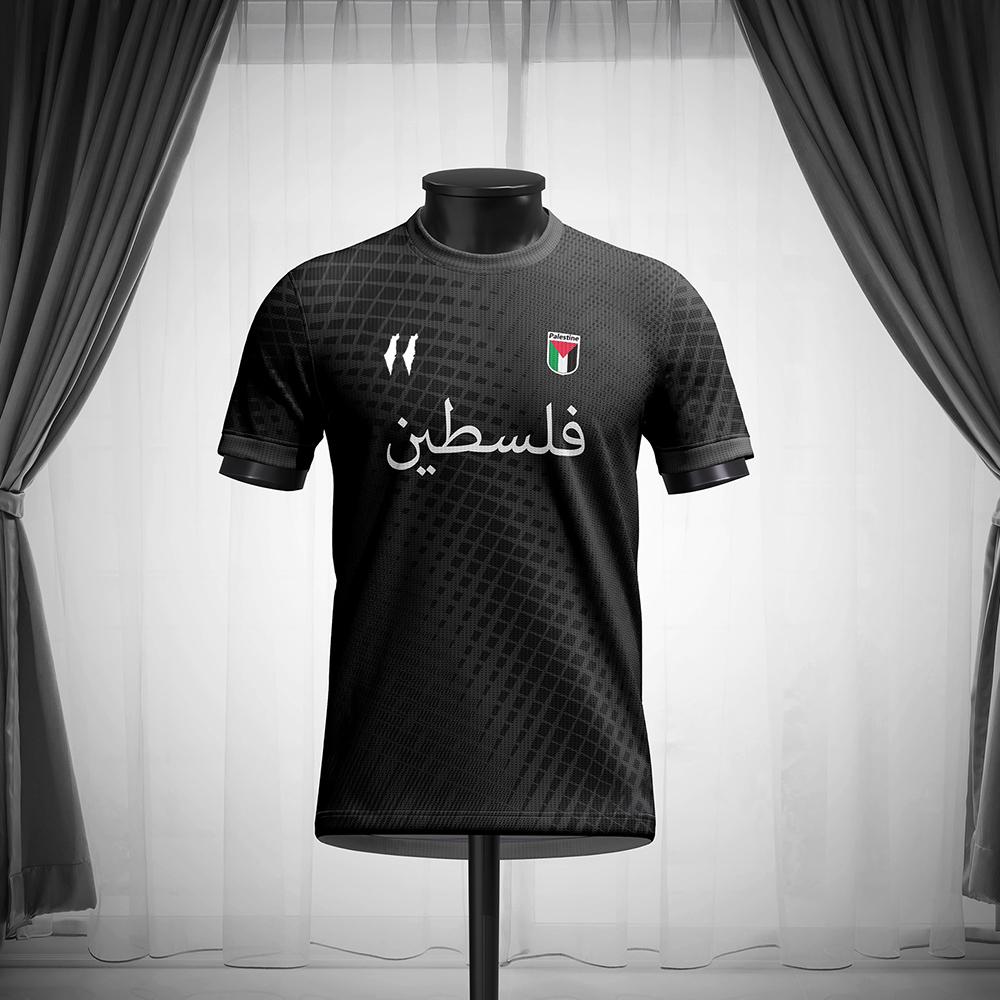 ETST 03 Palestina Voetbalshirt T-shirts Zomermode Korte Mouw Palestijnse Vlag 3D Print T-shirt Casual O-hals Losse Heren Tee Tops M