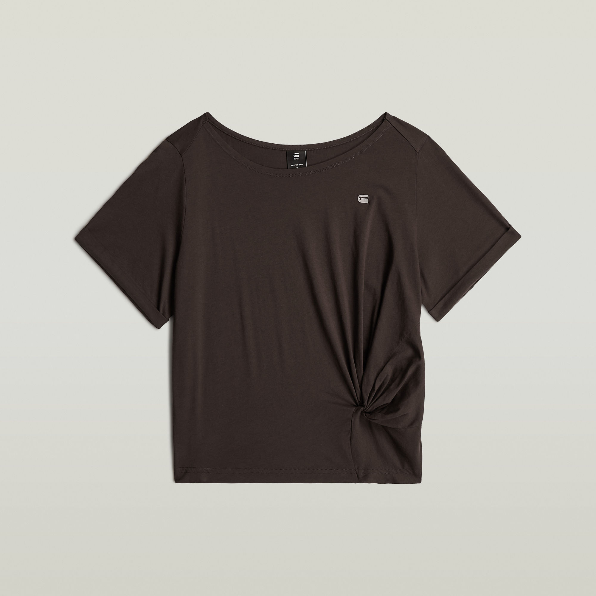 G-Star RAW Striped Knot T-Shirt - Bruin - Dames