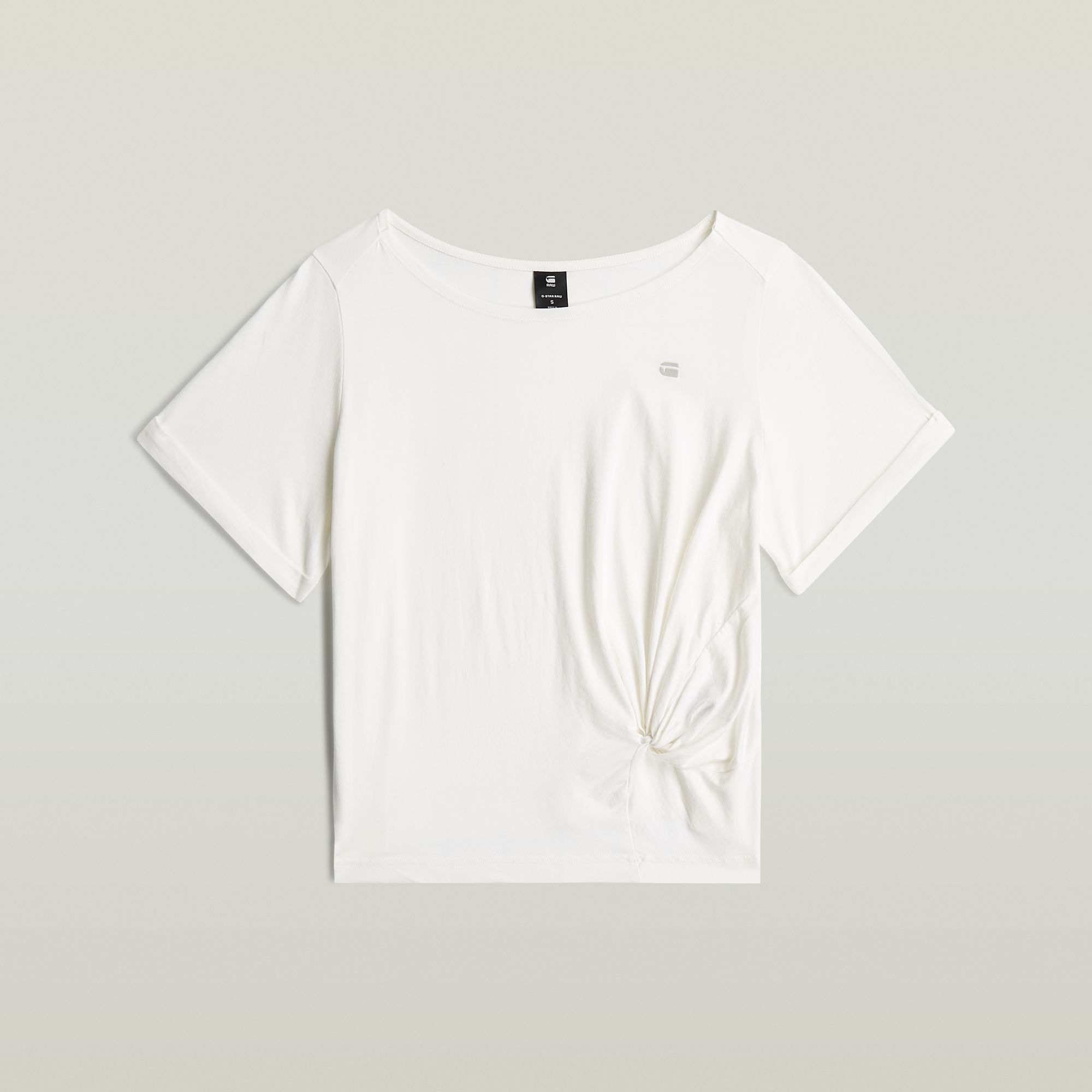 G-Star RAW Striped Knot T-Shirt - Wit - Dames