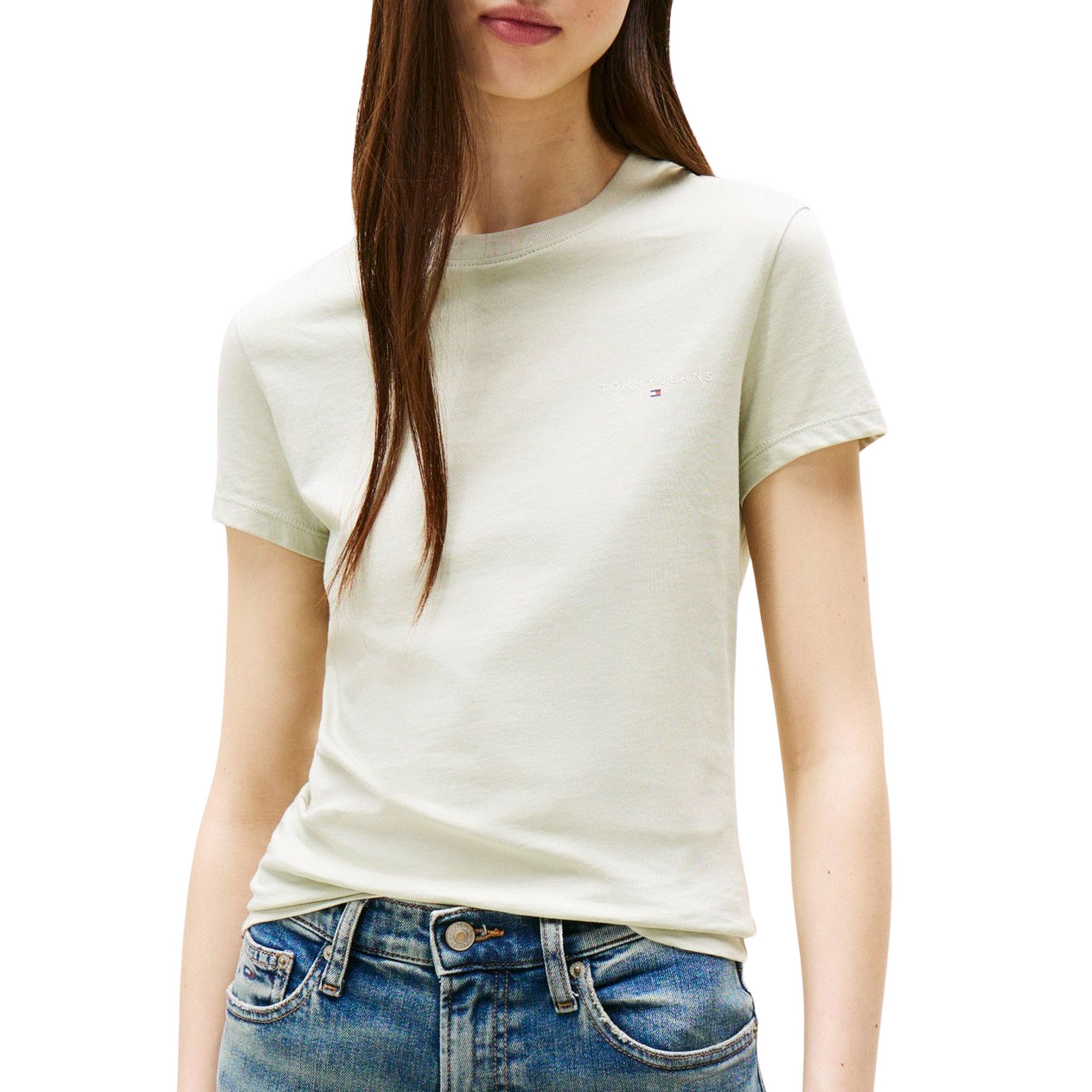 TOMMY JEANS Shirt met korte mouwen TJW SLIM LINEAR SS TEE EXT