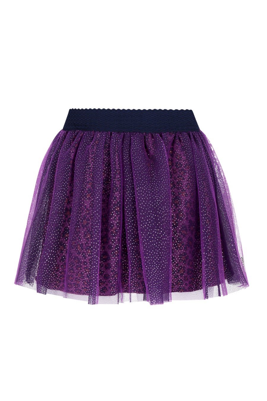 B.Nosy winter mesh rok meisjes - roze/paars - Rory - laagjes met print