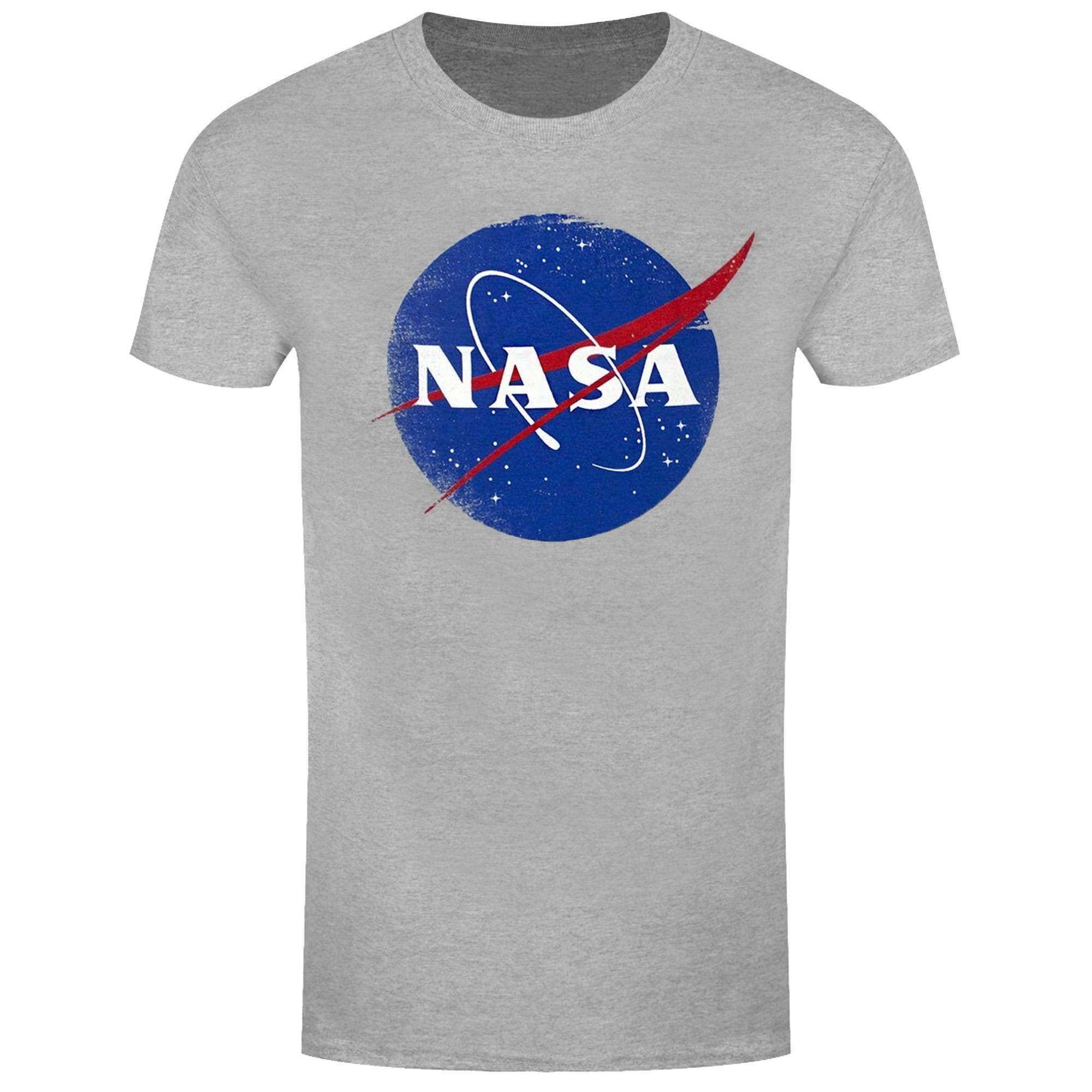 NASA Heren Distressed Logo T-shirt M