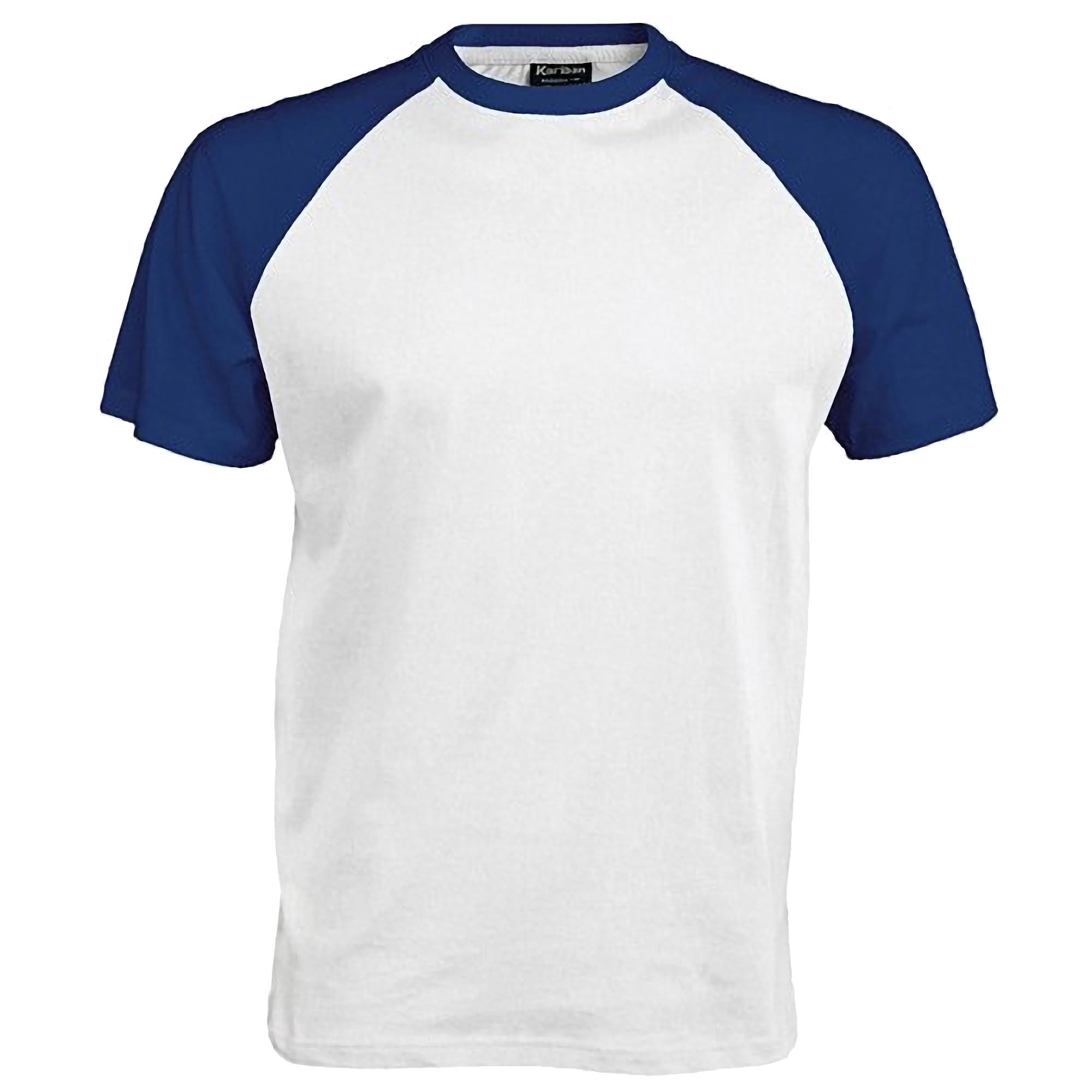 Kariban Honkbal-T-shirt met korte mouwen voor heren 2XL