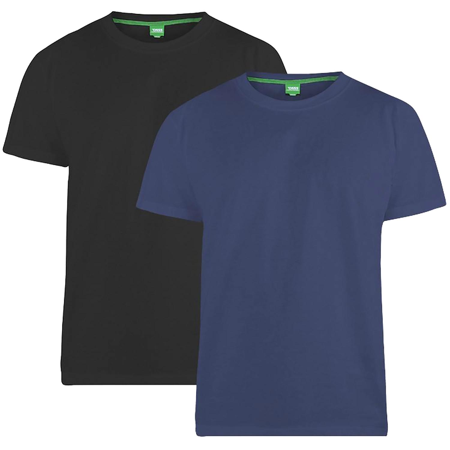 Duke Heren D555 Fenton Kingsize T-shirt (verpakking van 2) 6XL