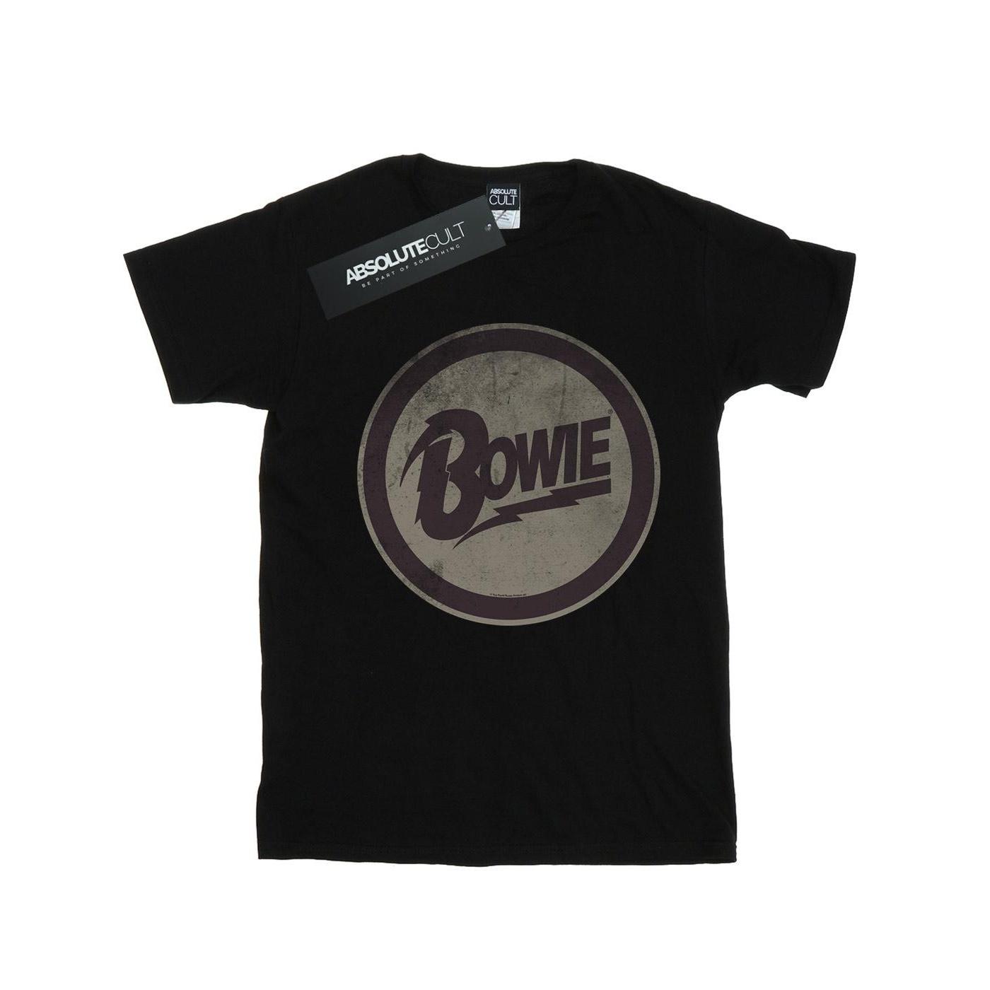 David Bowie Heren T-shirt met cirkellogo XXL zwart