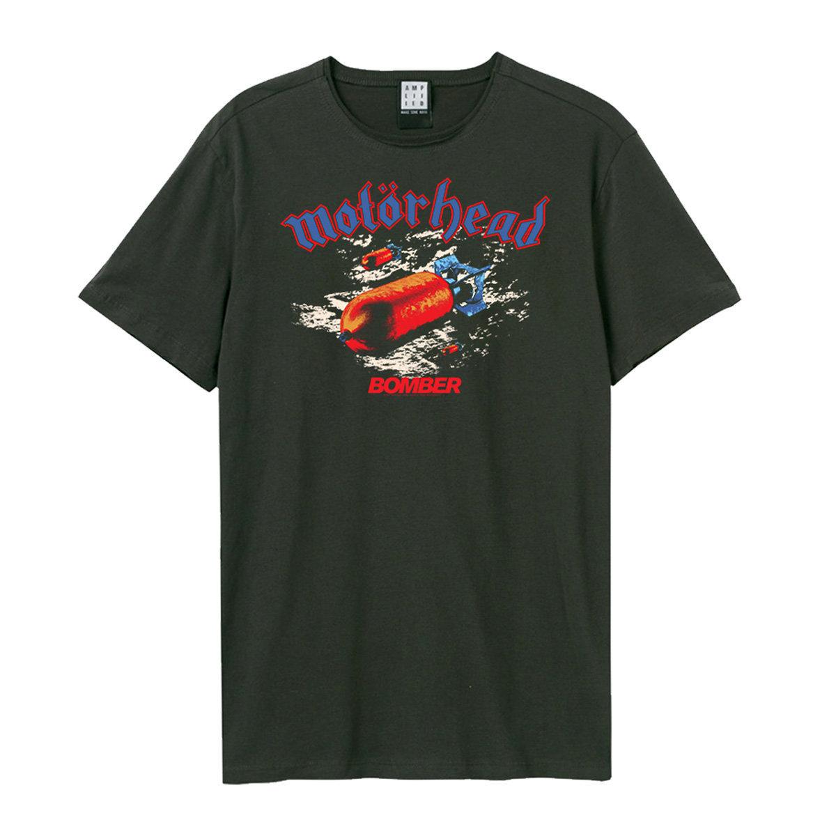 Amplified Versterkt unisex volwassen bommenwerper motorhead T-shirt XL houtskool