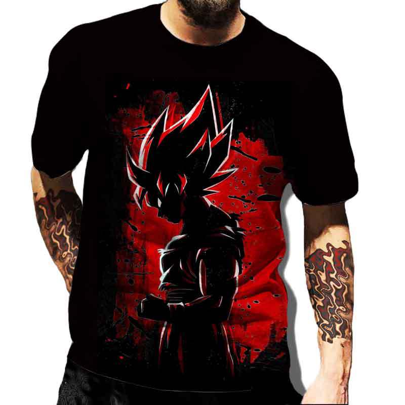 SDS003 Anime Vegeta T-shirt Dragon-Balls T-shirts Heren T-shirt Klassieke Herenkleding Harajuku Grafische Bedrukte Kleding Zomer Tops Tees XL