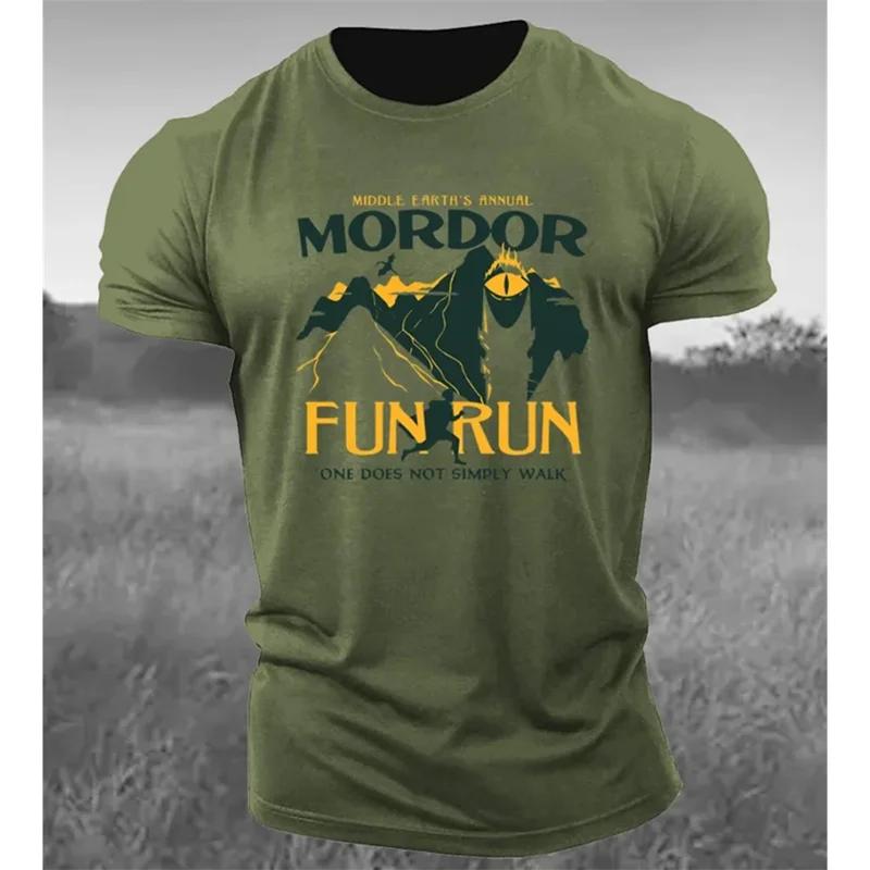 Xin nan zhuang 2024 Zomer T-shirt Voor Mannen Mountain Patroon 3d Print Heren T-shirts Nieuwe Mode Tees Sportkleding Gym Tops Homme casual Kleding XL