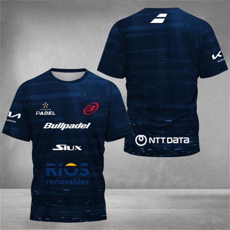 ETST 03 Snel drogende ademende padel tennis fans T-shirt heren tennis training korte mouwen kleding zomer 3D print o-hals T-shirts top M