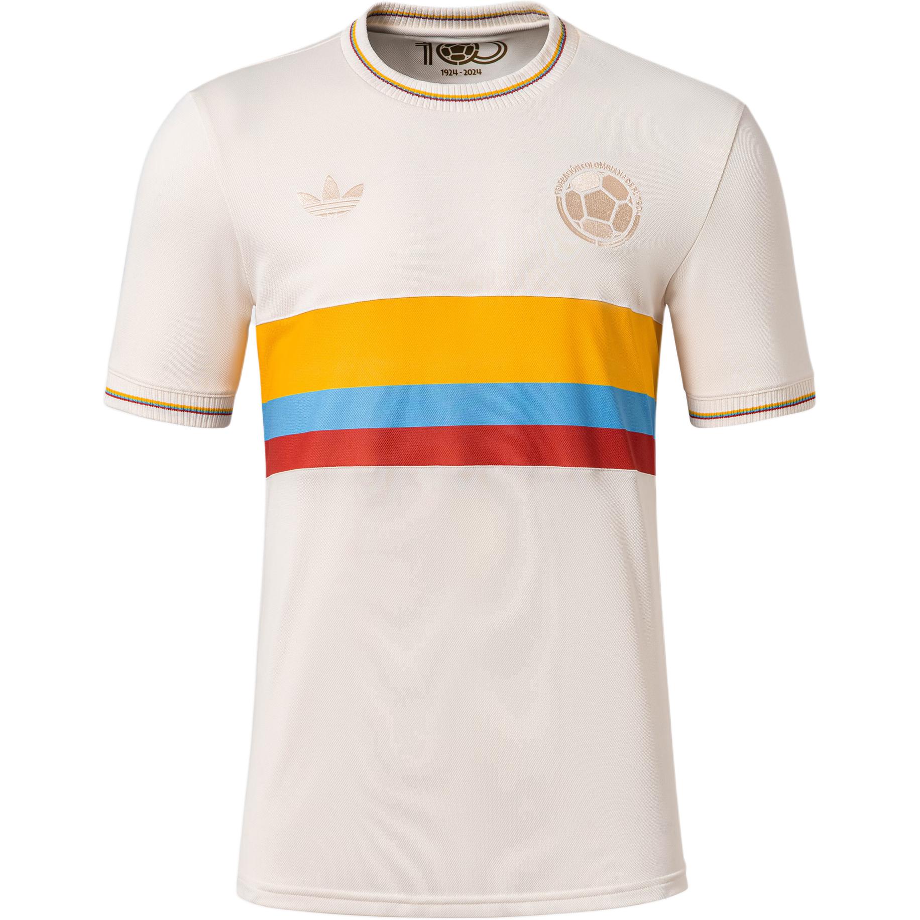Adidas Colombia 24 Anniversary Jersey Chalk White Men Streetwear IT2743 M