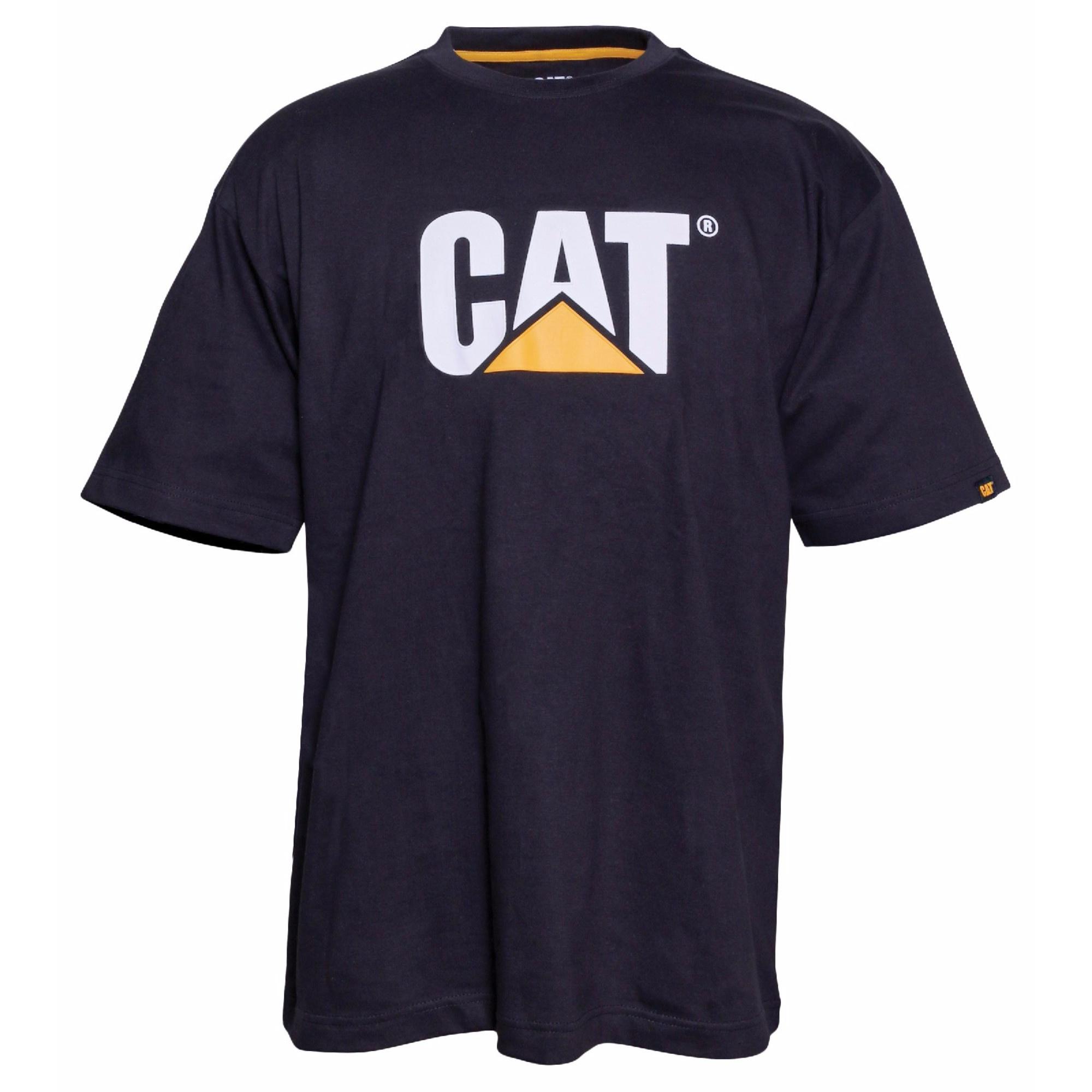 Caterpillar Heren TM Logo T-shirt met korte mouwen 4XL zwart