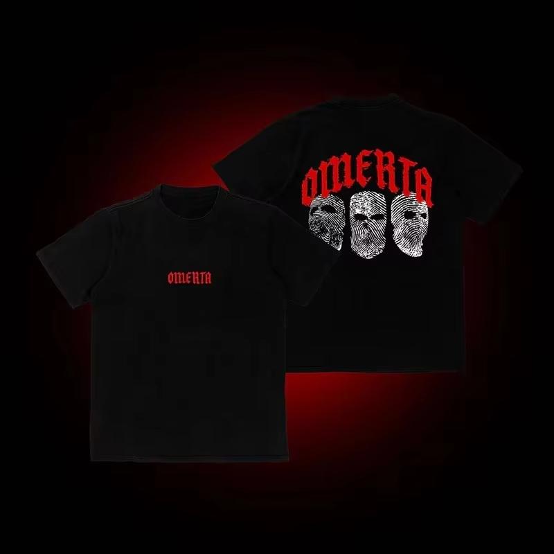 Comfortable season Omerta 47 Boksen Fan Print Heren Losse Ronde Hals T-shirt Kan Gecombineerd Worden met Een Sportief Mode T-shirt voor Zowel Mannen als Vrouwen S