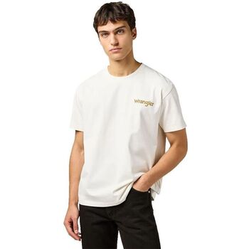 Wrangler T-shirt Korte Mouw  112362817 CASEY JONES-ECRU