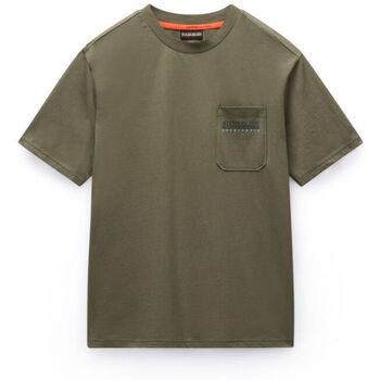 Napapijri T-shirt Korte Mouw  S-FANES NP0A88SE-G0A1 TEAL LEAF