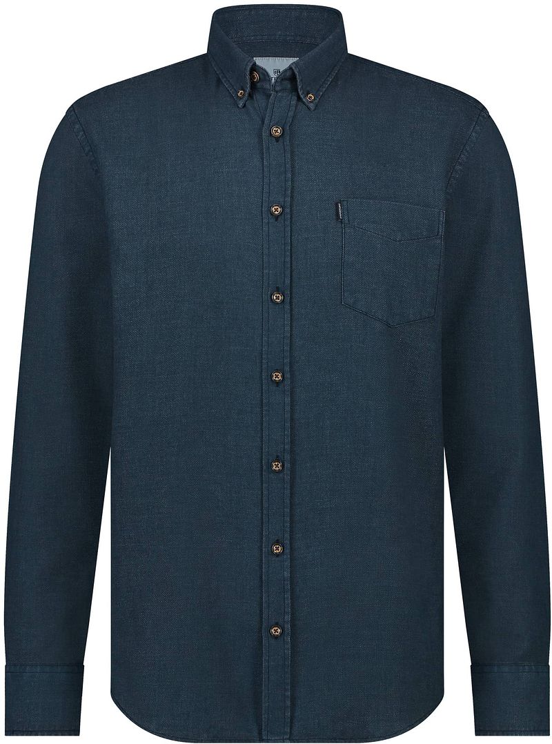 State of Art Overhemd Knitted Navy