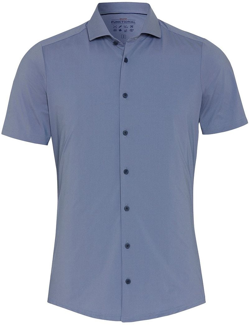 Pure Short Sleeve The Functional Shirt Blauw
