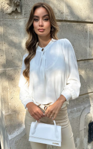 Jurkjes Detailed Button Blouse Ecru