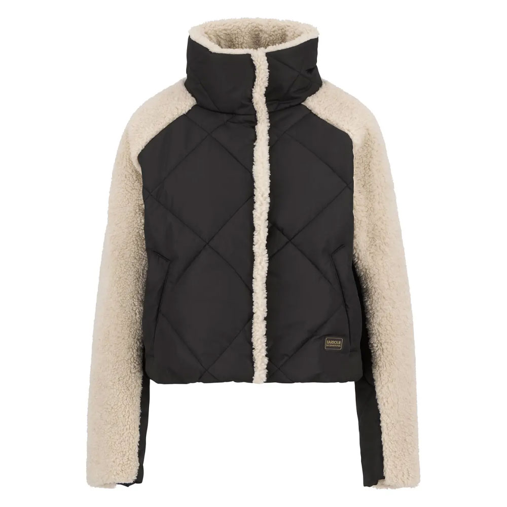 Barbour International Damesjas Quilt Osaka Black/Jasmine