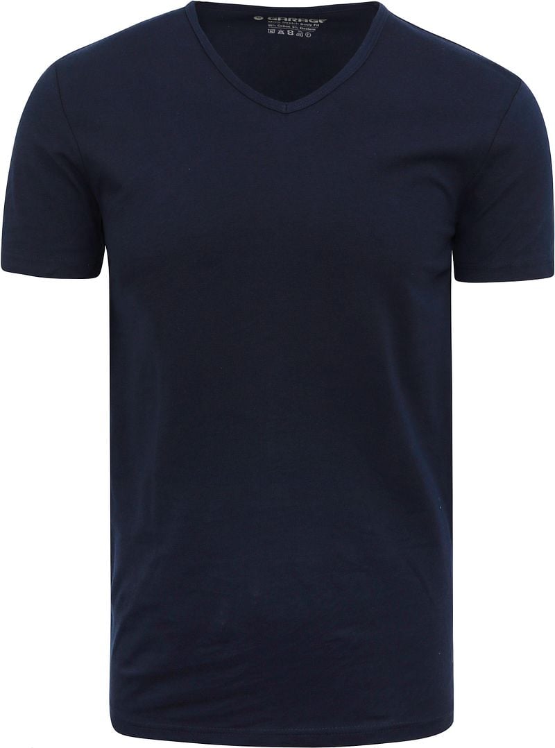 Garage Stretch Basic Navy V-Hals
