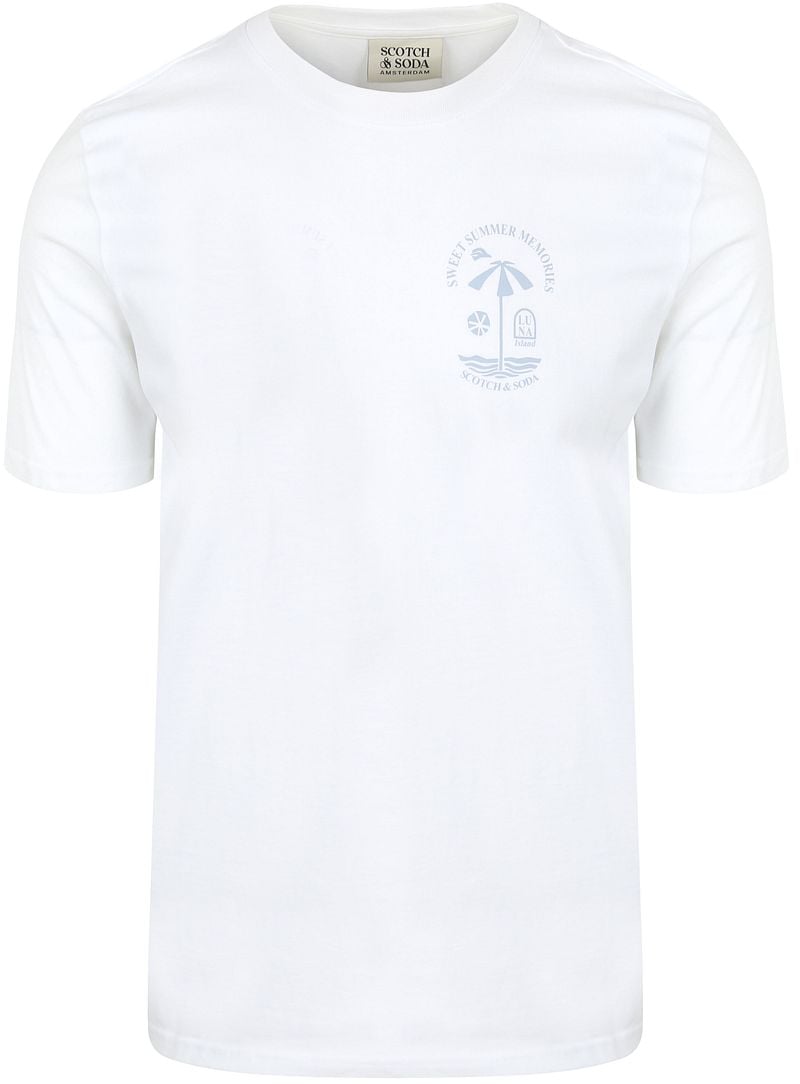 Scotch and Soda Logo T-Shirt Wit