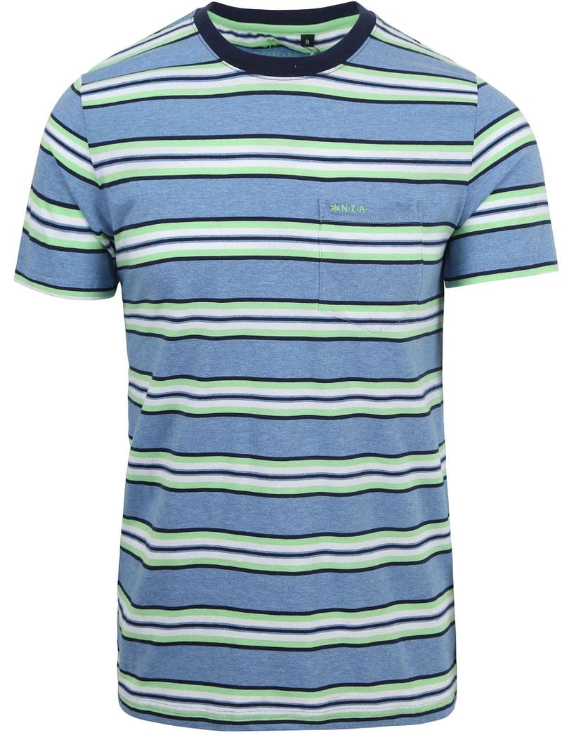 New zealand auckland NZA T-shirt Hawkers Strepen Blauw