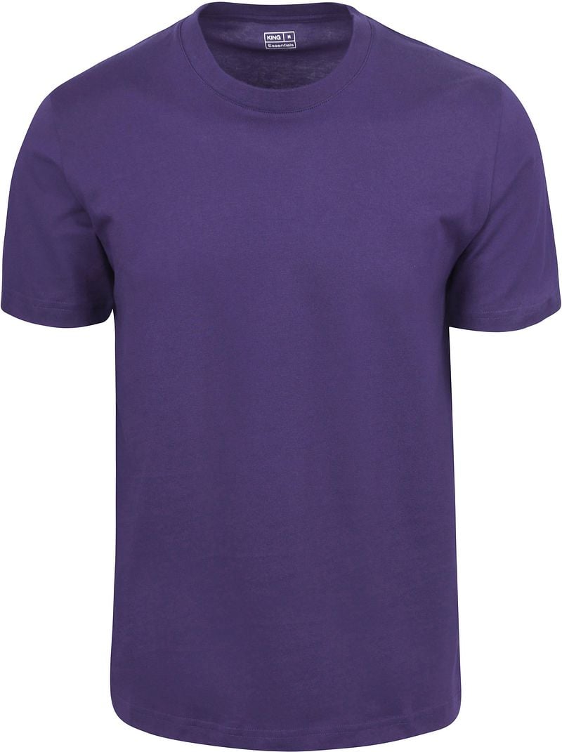 KING Essentials The Steve T-Shirt Donkerpaars