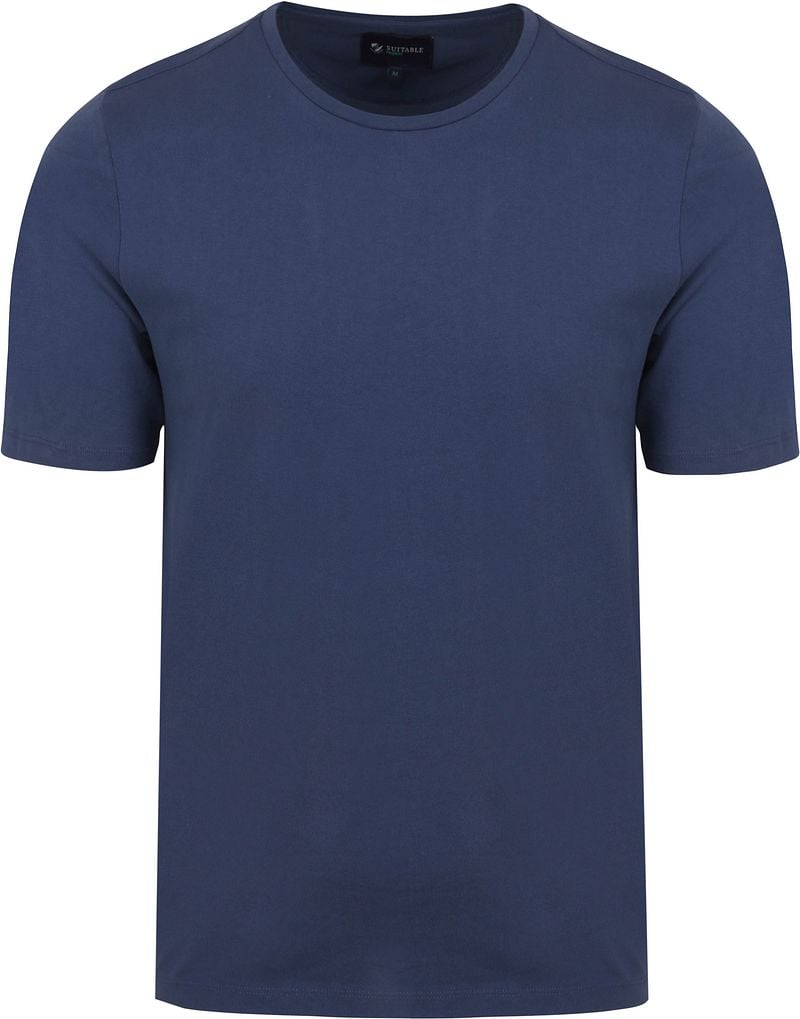 Suitable Respect T-shirt Jim Denim Blauw